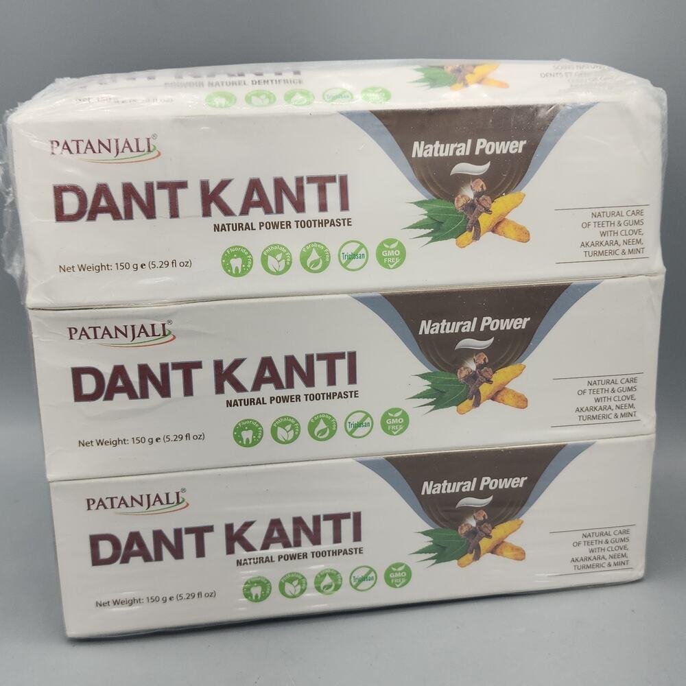Dant Kanti Natural Toothpaste 150g- Pack of 6 Sealed